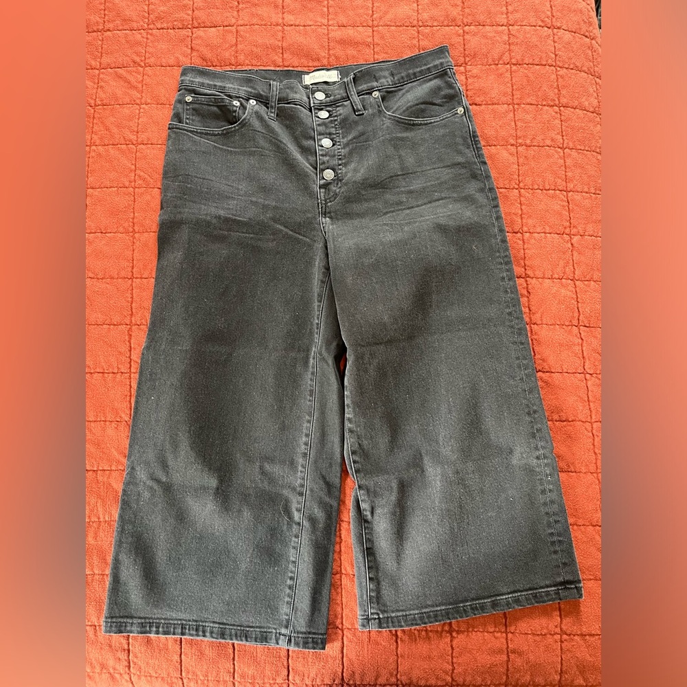 Madewell Wide Leg Crop Jeans